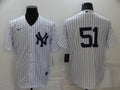 Men's New York Yankees Bernie Williams #51 White Name Jersey
