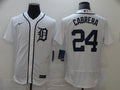 Men's Detroit Tigers Miguel Cabrera #24 White Baseball Jersey
