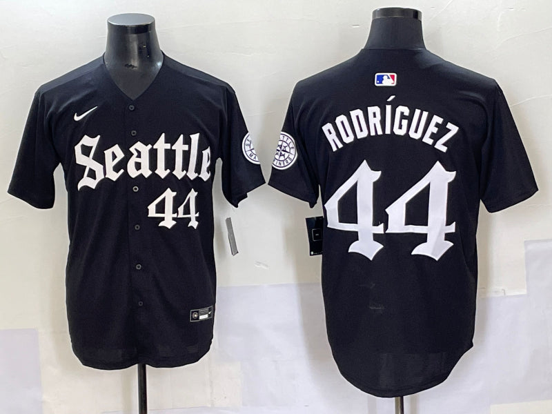 Men's Seattle Mariners Julio Rodriguez #44 Black Jersey