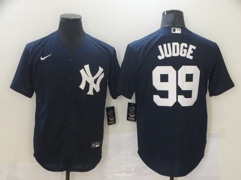 Men's New York Yankees Aaron Judge #99 Navy Baseball Jersey