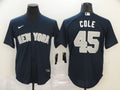 Men's New York Yankees Gerrit Cole #45 Navy Baseball Jersey