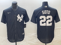 Men's New York Yankees Juan Soto #22 Black Jersey