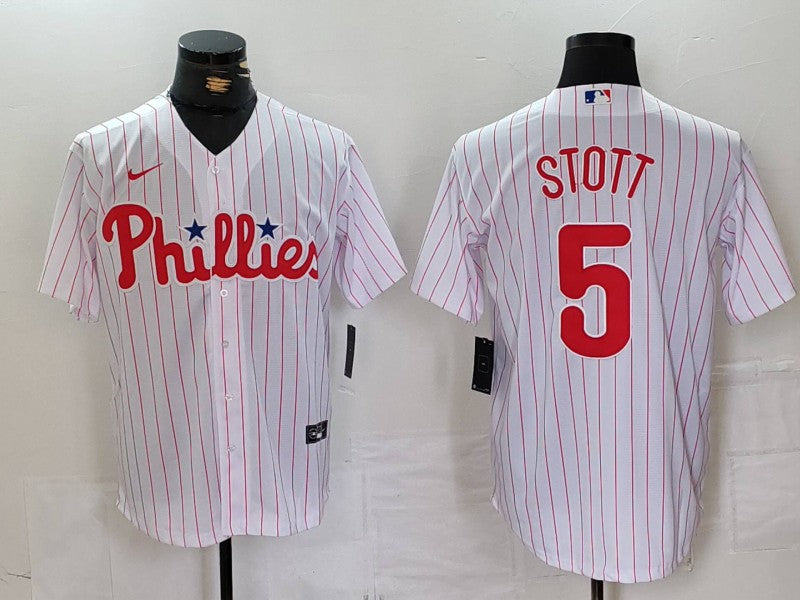 Men's Philadelphia Phillies Bryson Stott #5 White Home Limited Jersey