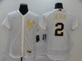 Men's New York Yankees Derek Jeter #2 White Alternate Jersey