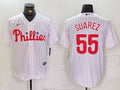 Men's Philadelphia Phillies Ranger Suarez #55 White Home Jersey