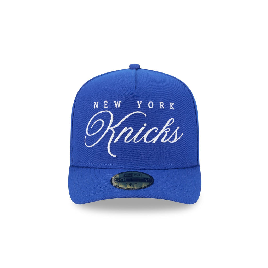 New York Knicks 2025 Draft Black 59FIFTY A-Frame Fitted Hat