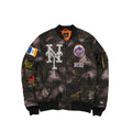 Alpha Industries x New York Mets Black Camo MA-1 Bomber Jacket