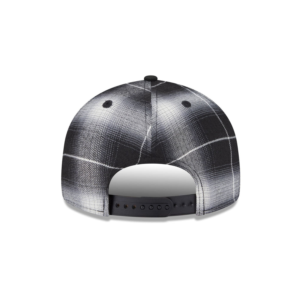 San Francisco Giants Black and White Plaid Retro Crown 9FIFTY Snapback Hat