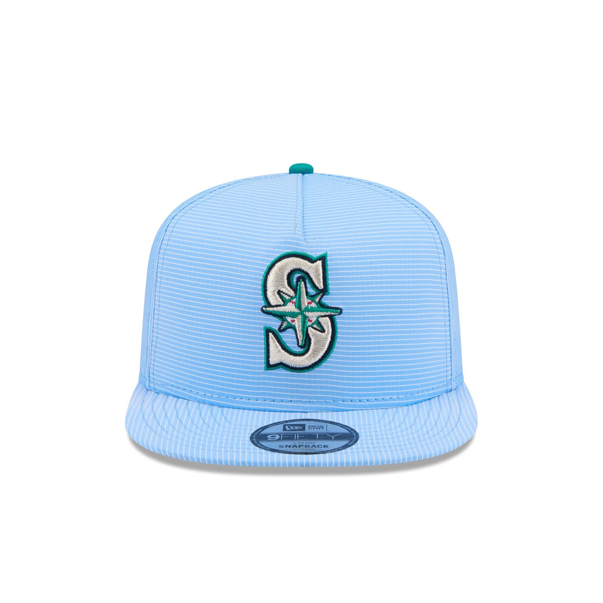 Seattle Mariners Pinstripe Ripstop 9FIFTY A-Frame Snapback Hat