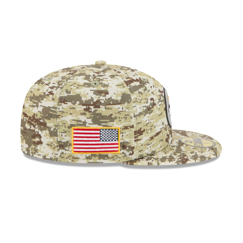 Pittsburgh Steelers 2025 Salute to Service Fan Gear 59FIFTY Fitted Hat
