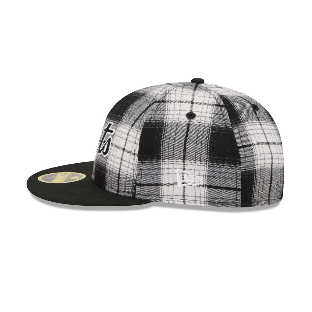 New York Mets Grunge Plaid Retro Crown 59FIFTY Fitted Hat