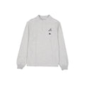 Atlanta Braves Logo Essentials Heather Gray Quarter Zip
