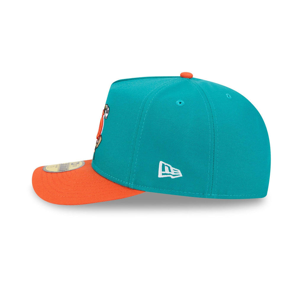 Miami Dolphins Cartoon 59FIFTY A-Frame Fitted Hat