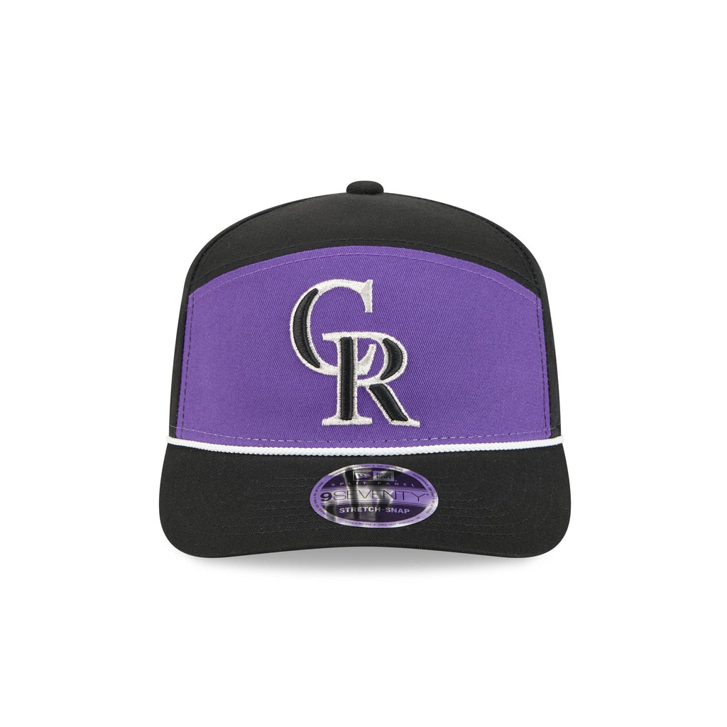 Colorado Rockies Split Panel 9SEVENTY Stretch-Snap Hat
