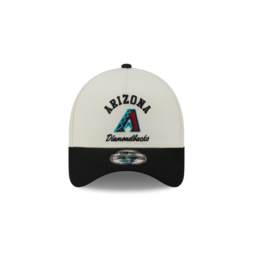 Arizona Diamondbacks Chrome White Arched 9FORTY A-Frame Snapback Hat