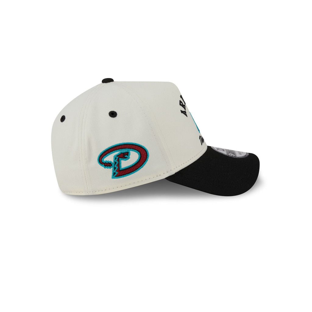 Arizona Diamondbacks Chrome White Arched 9FORTY A-Frame Snapback Hat