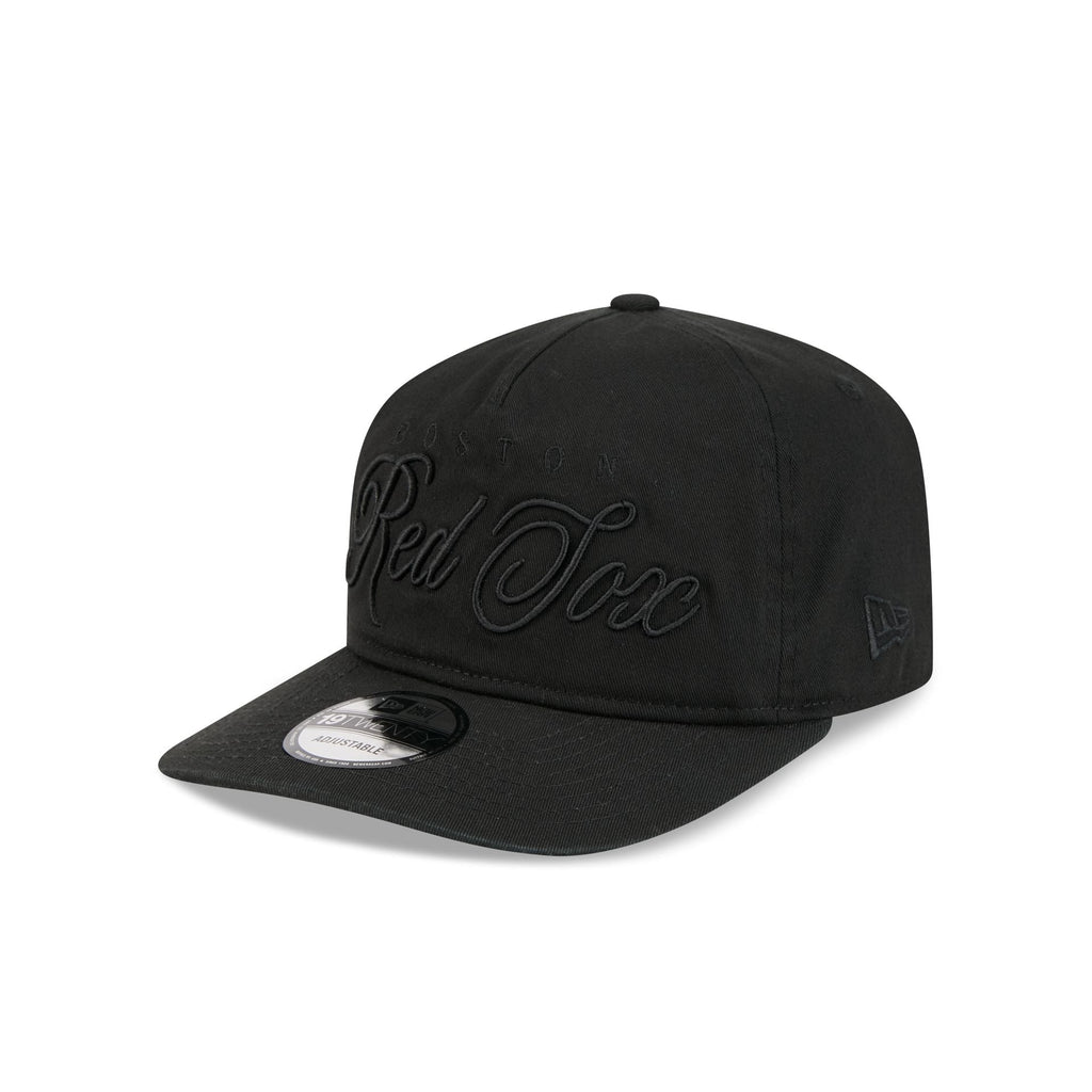 Boston Red Sox All Black Scripted 19TWENTY Adjustable Hat
