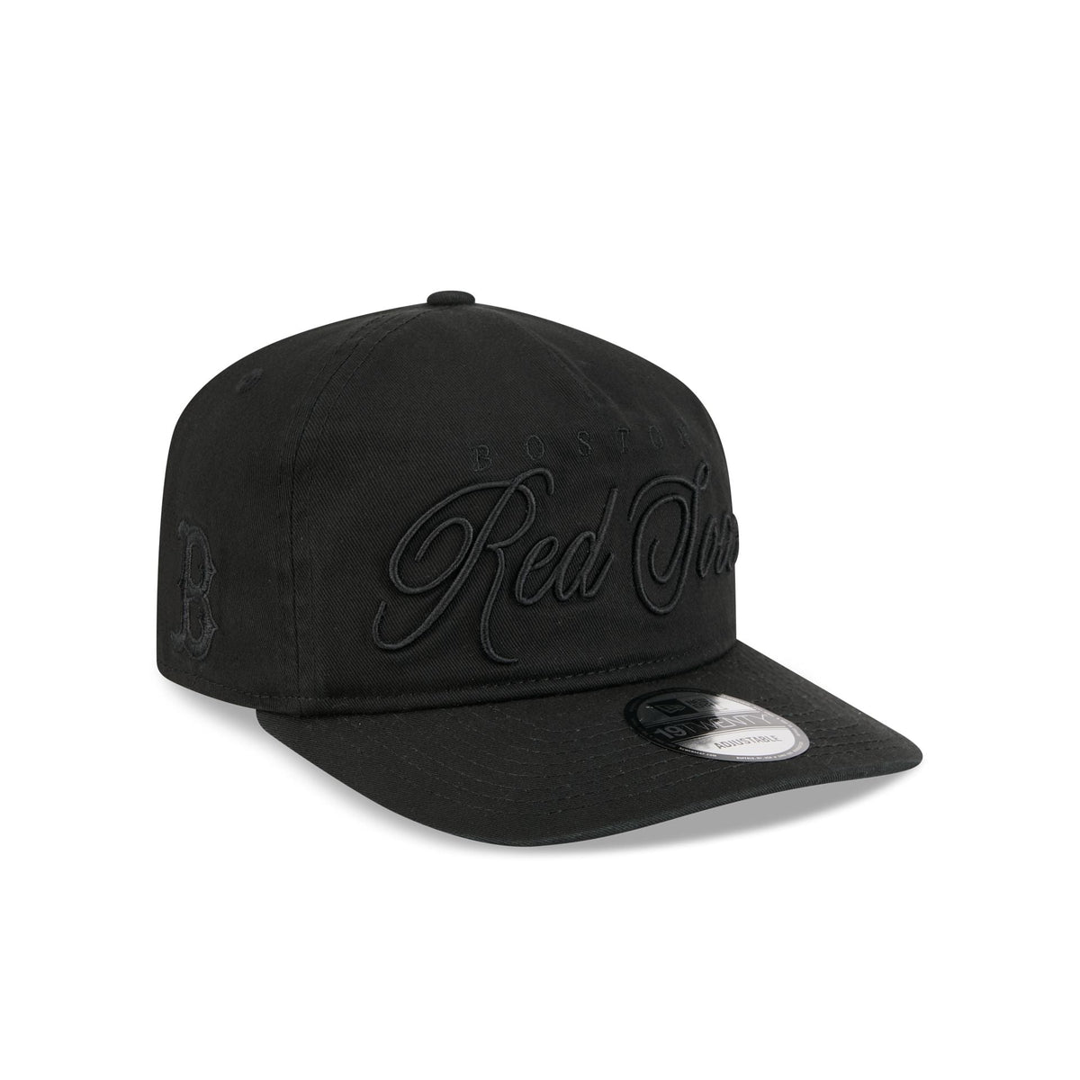 Boston Red Sox All Black Scripted 19TWENTY Adjustable Hat