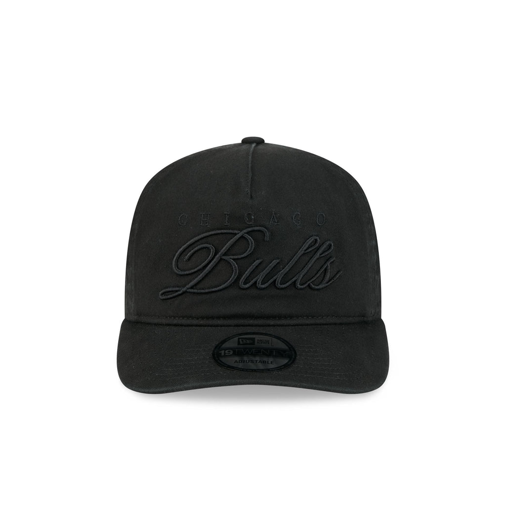 Chicago Bulls All Black Scripted 19TWENTY Adjustable Hat