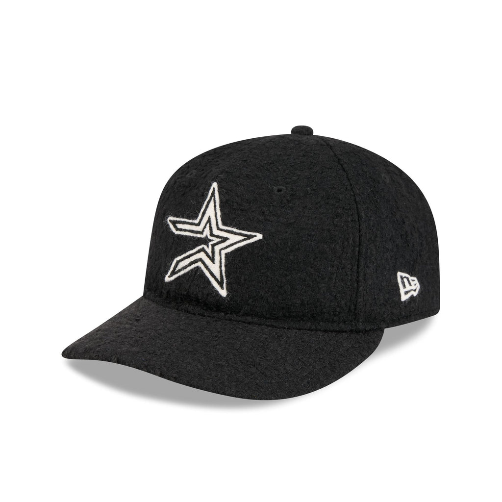 Houston Astros Navy Merino & Cashmere Moon Retro Crown 9FIFTY Adjustable Hat