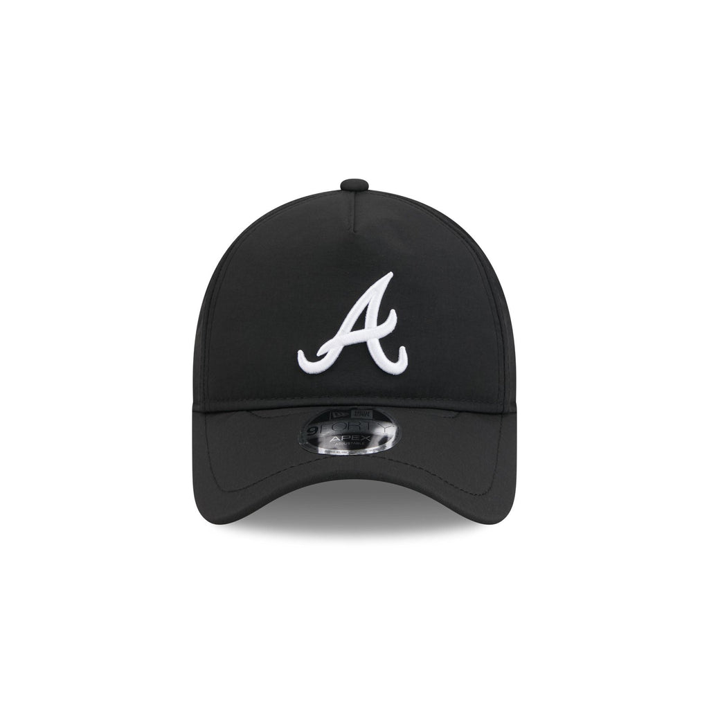 Atlanta Braves Black 9FORTY APEX Snapback Hat