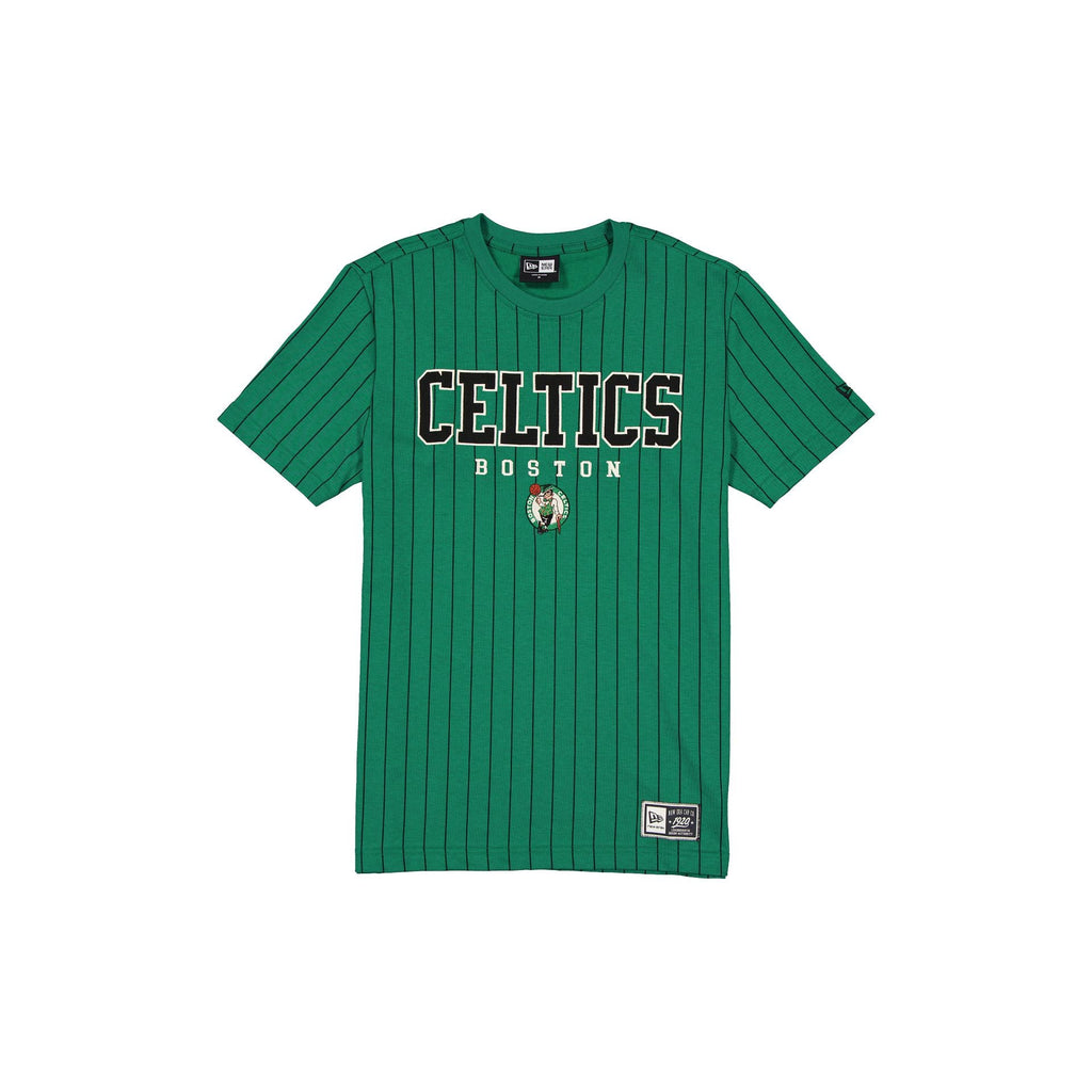 Boston Celtics Throwback Pinstripe Varsity T-Shirt