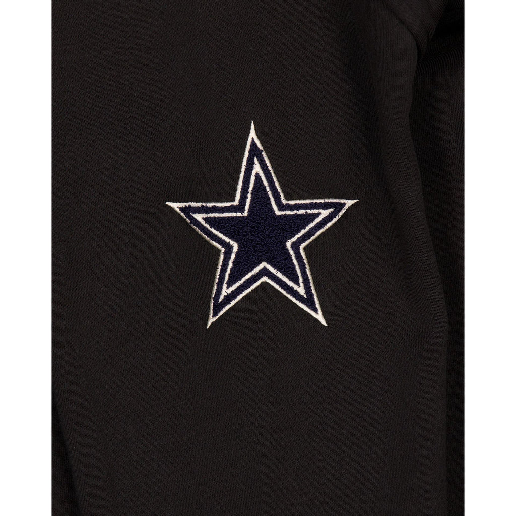 Dallas Cowboys Throwback Boucle Black Crewneck