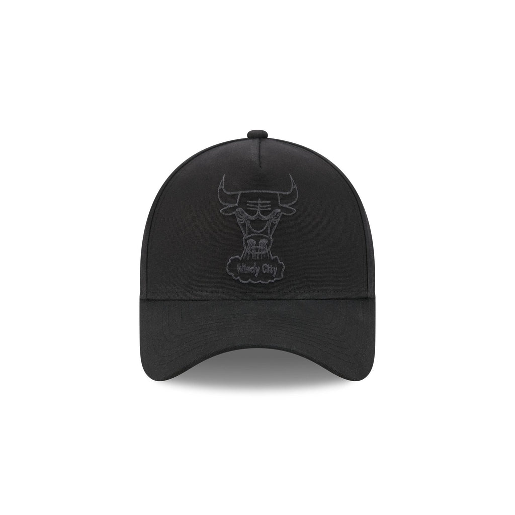 Chicago Bulls Waxed Canvas Black 59FORTY A-Frame Fitted Hat
