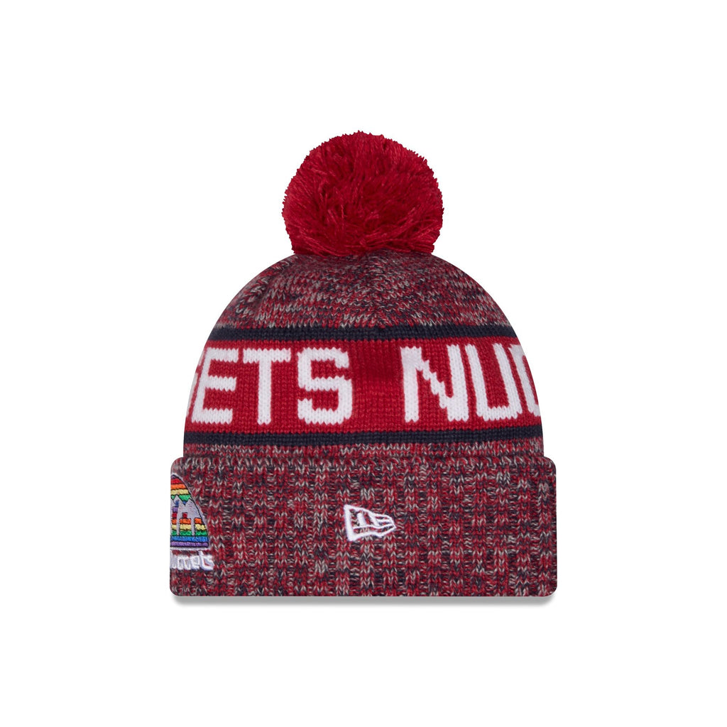 Denver Nuggets Tri Color Pom Knit Hat