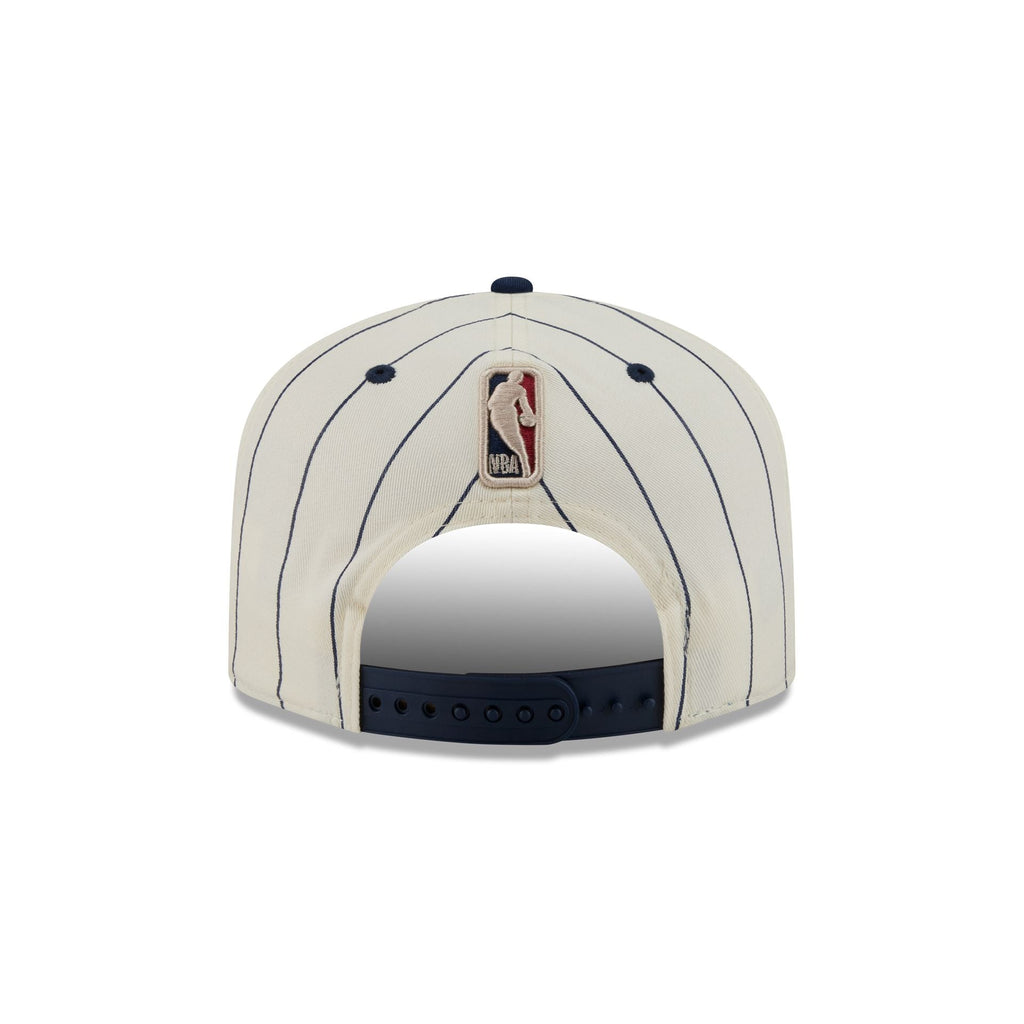 New Jersey Nets Chrome White Pinstripe 19TWENTY Snapback Hat