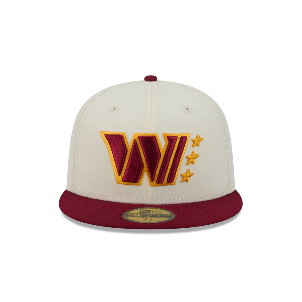Washington Commanders Deceptor Chrome White 59FIFTY Fitted Hat