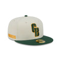 Green Bay Packers Deceptor Chrome White 59FIFTY Fitted Hat