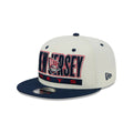 New Jersey Nets Classic Stacked Chrome 9FIFTY Snapback Hat