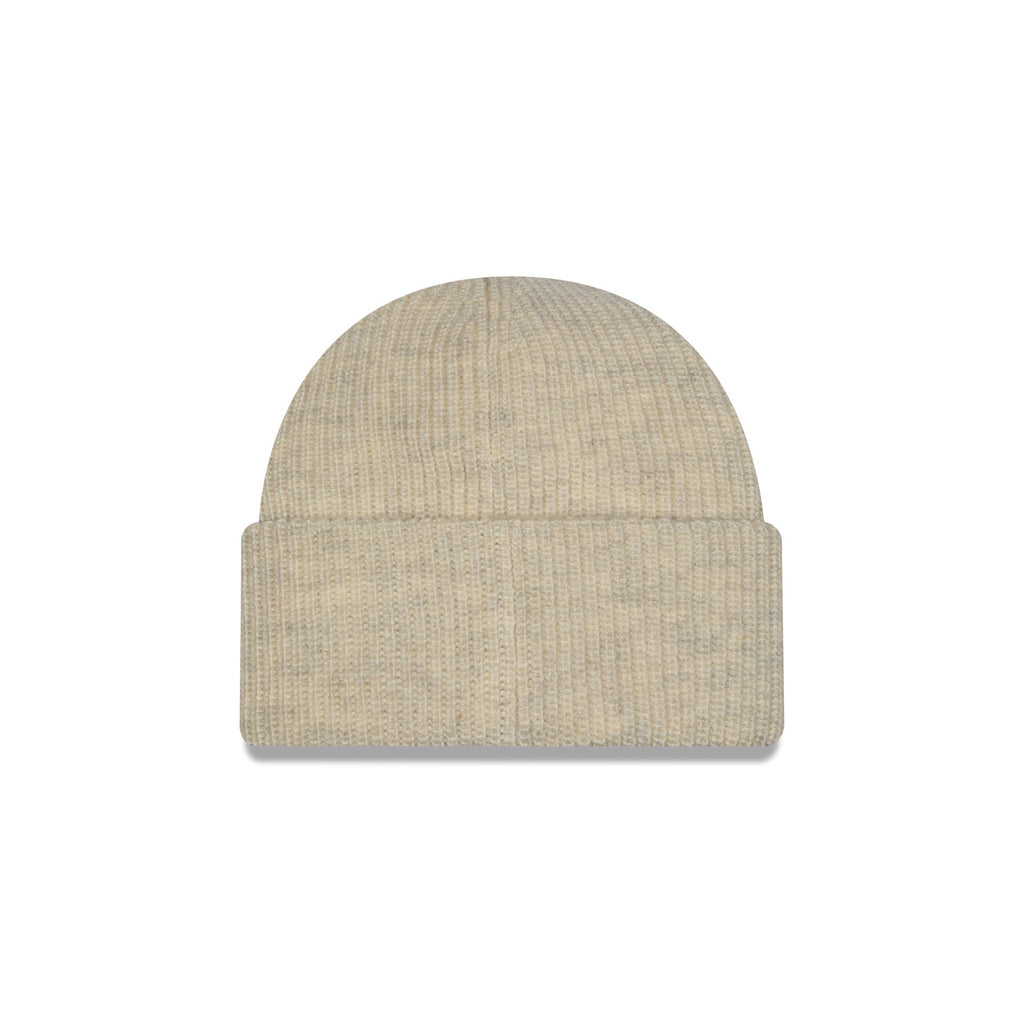 Boston Red Sox Woolen Heather Gray Short Cuff Knit Beanie Hat