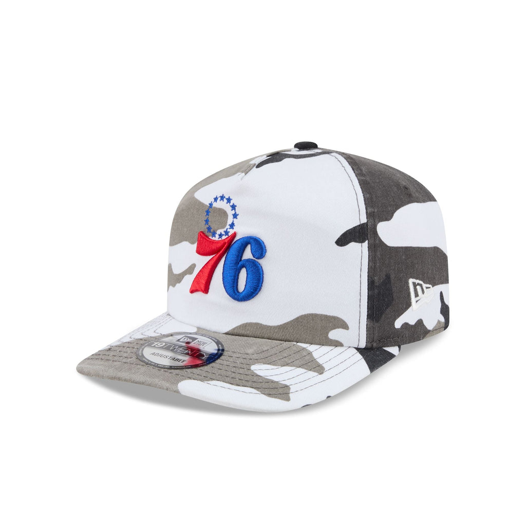 Philadelphia 76ers Washed Nylon Camo 19TWENTY Adjustable Hat