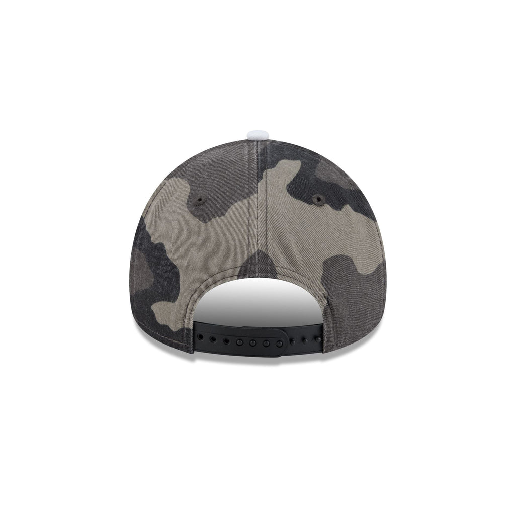 Boston Celtics Washed Camo 9FORTY A-Frame Unstructured Cut-Off Visor Snapback Hat