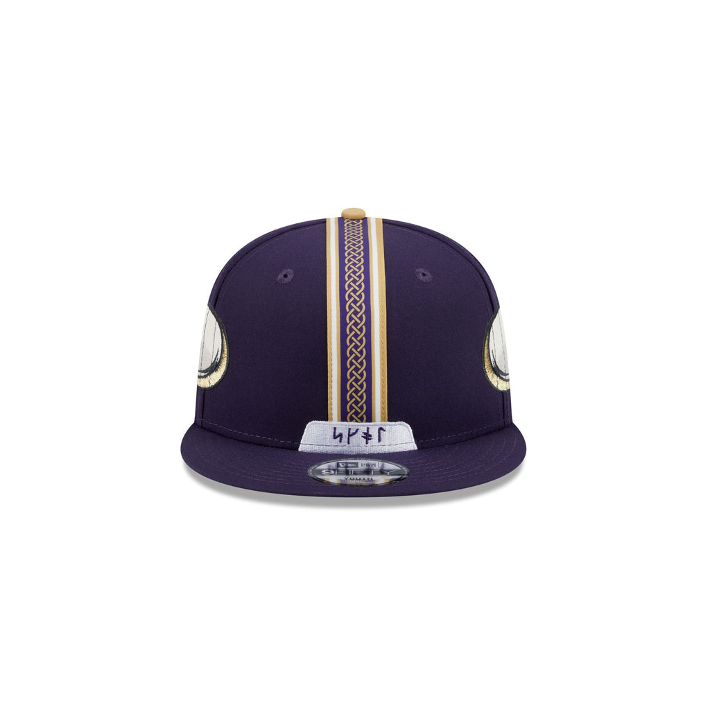 Minnesota Vikings 2026 Rivalries Helmet Pack Kids 9FIFTY Snapback Hat