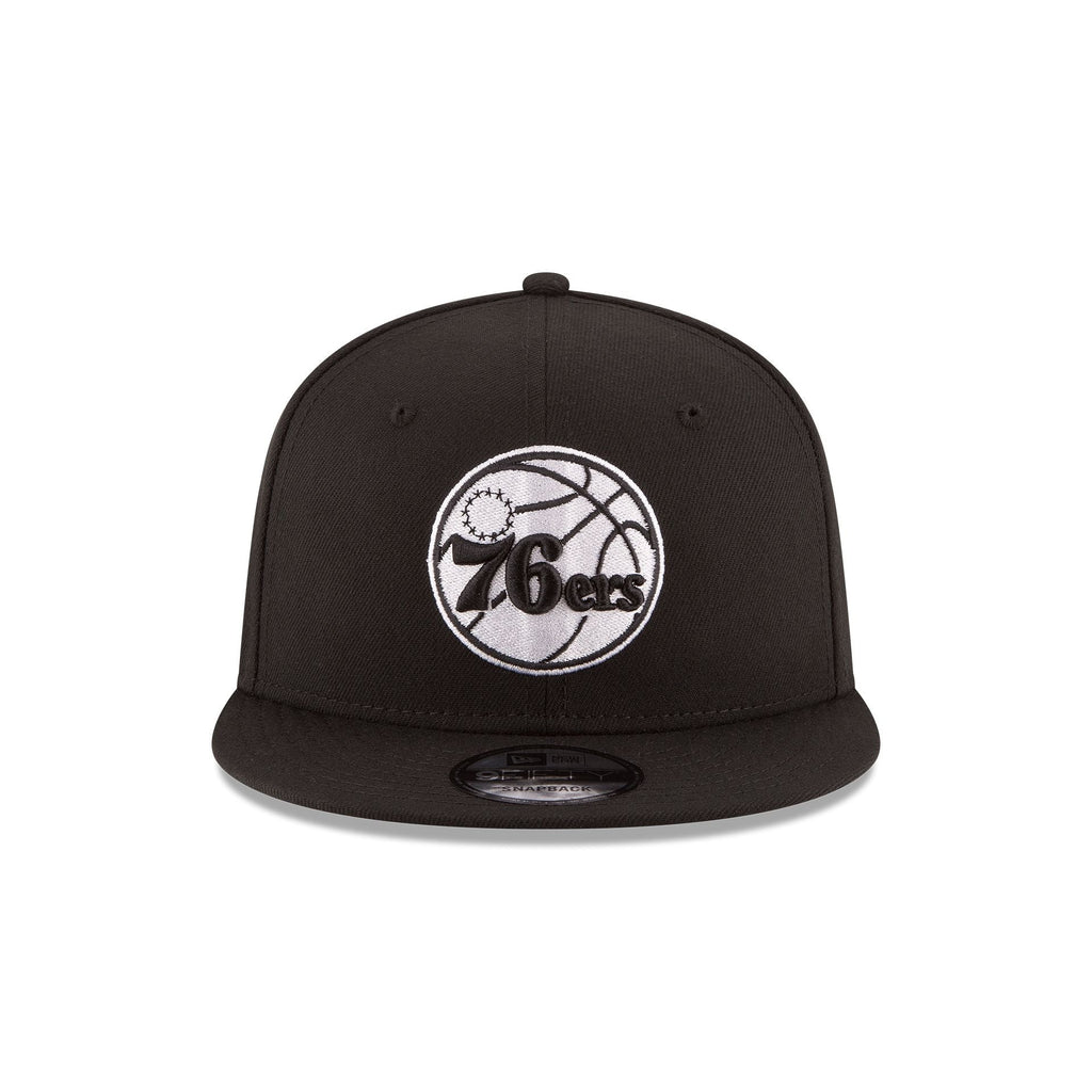 Philadelphia 76ers Basic Black 9FIFTY Snapback Hat