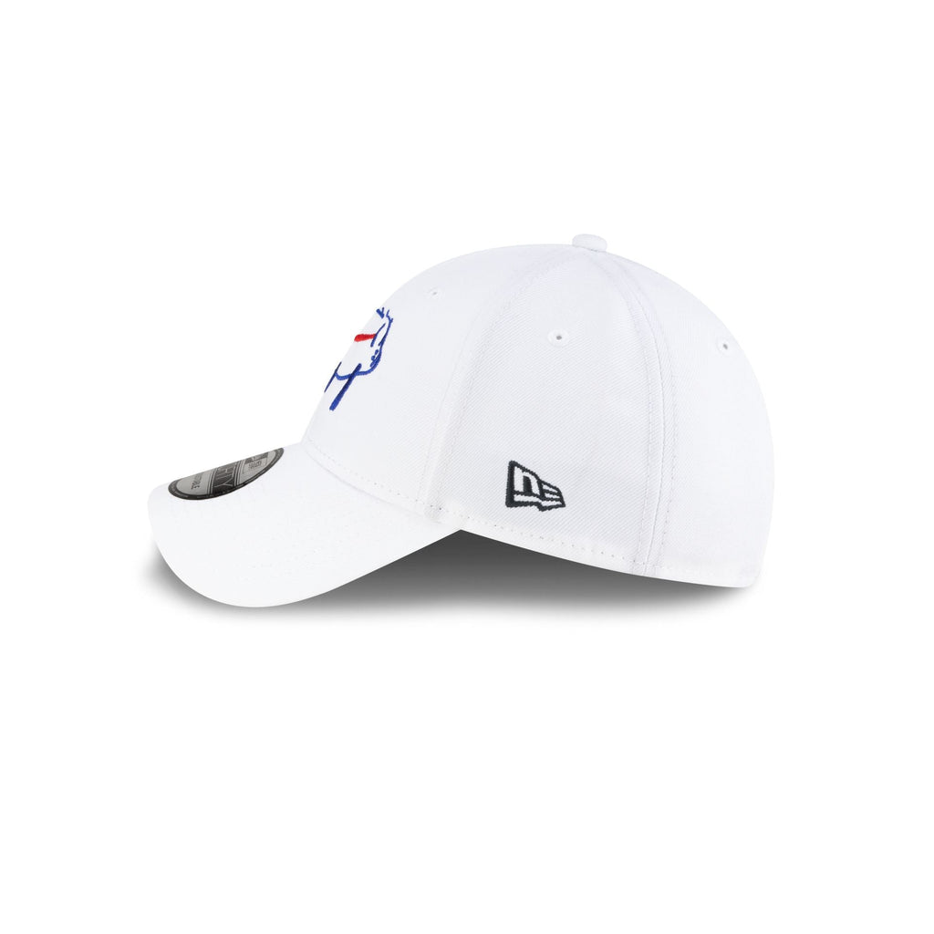 Buffalo Bills Billustration White 9FORTY Adjustable Hat