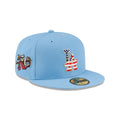 Los Angeles Dodgers Red. White & Blue 59FIFTY Fitted Hat