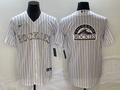 Men's Colorado Rockies White Home Team Jersey
