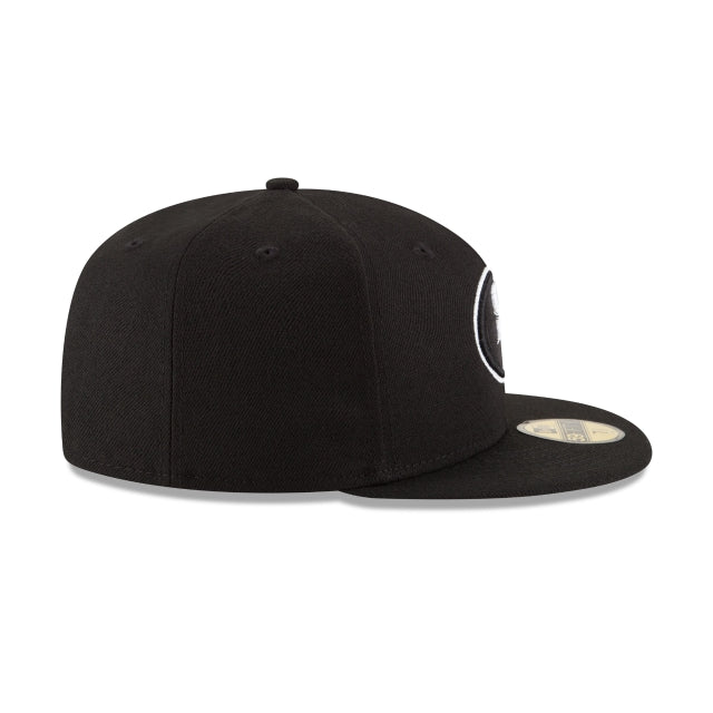 San Francisco 49ers Black & White 59FIFTY Fitted Hat