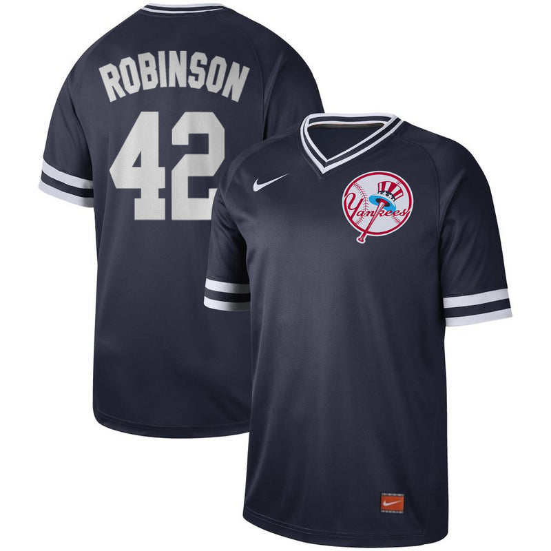 Men's New York Yankees Jackie Robinson #42 Navy Baseball Jersey