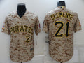 Men's Pittsburgh Pirates Roberto Clemente #21 Camouflage Jersey