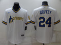 Men's Seattle Mariners Ken Griffey Jr. #24 White Jersey