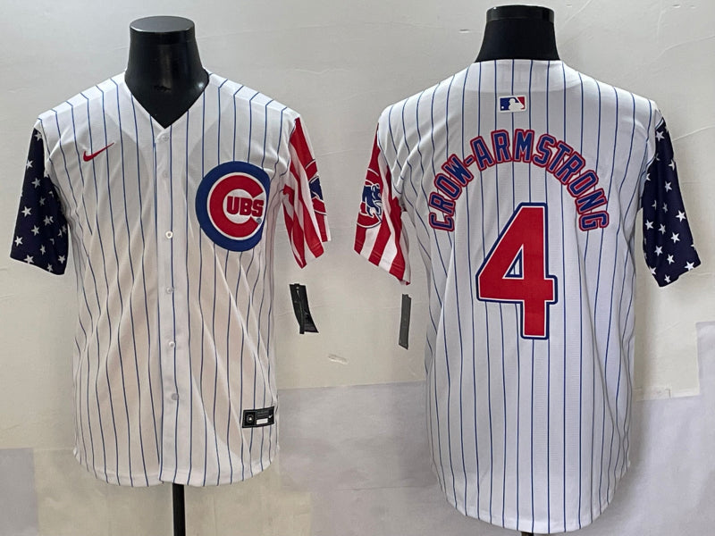 Men's Chicago Cubs Pete Crow-Armstrong #4 White Limited Jersey
