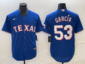 Men's Texas Rangers Adolis Garcia #53 Blue Baseball Jersey