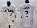 Men's New York Yankees Derek Jeter #2 White Alternate Limited Jersey