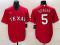 Men's Texas Rangers Corey Seager #5 Red Jersey