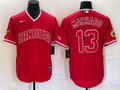 Men's San Diego Padres Manny Machado #13 Red Jersey
